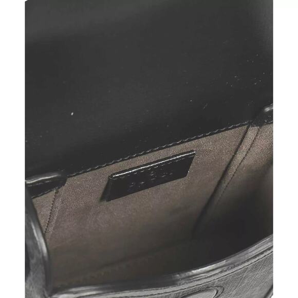 GUCCI GG Retro Mini Crossbody Bag with Interlocking G Black Logo Canvas NEW - Picture 9 of 12